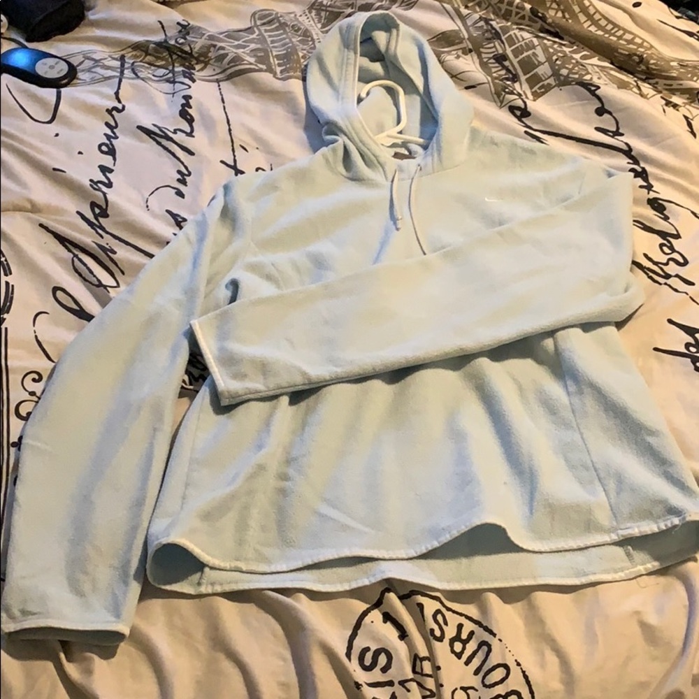 Baby Blue Nike Fleece Hoodie XL